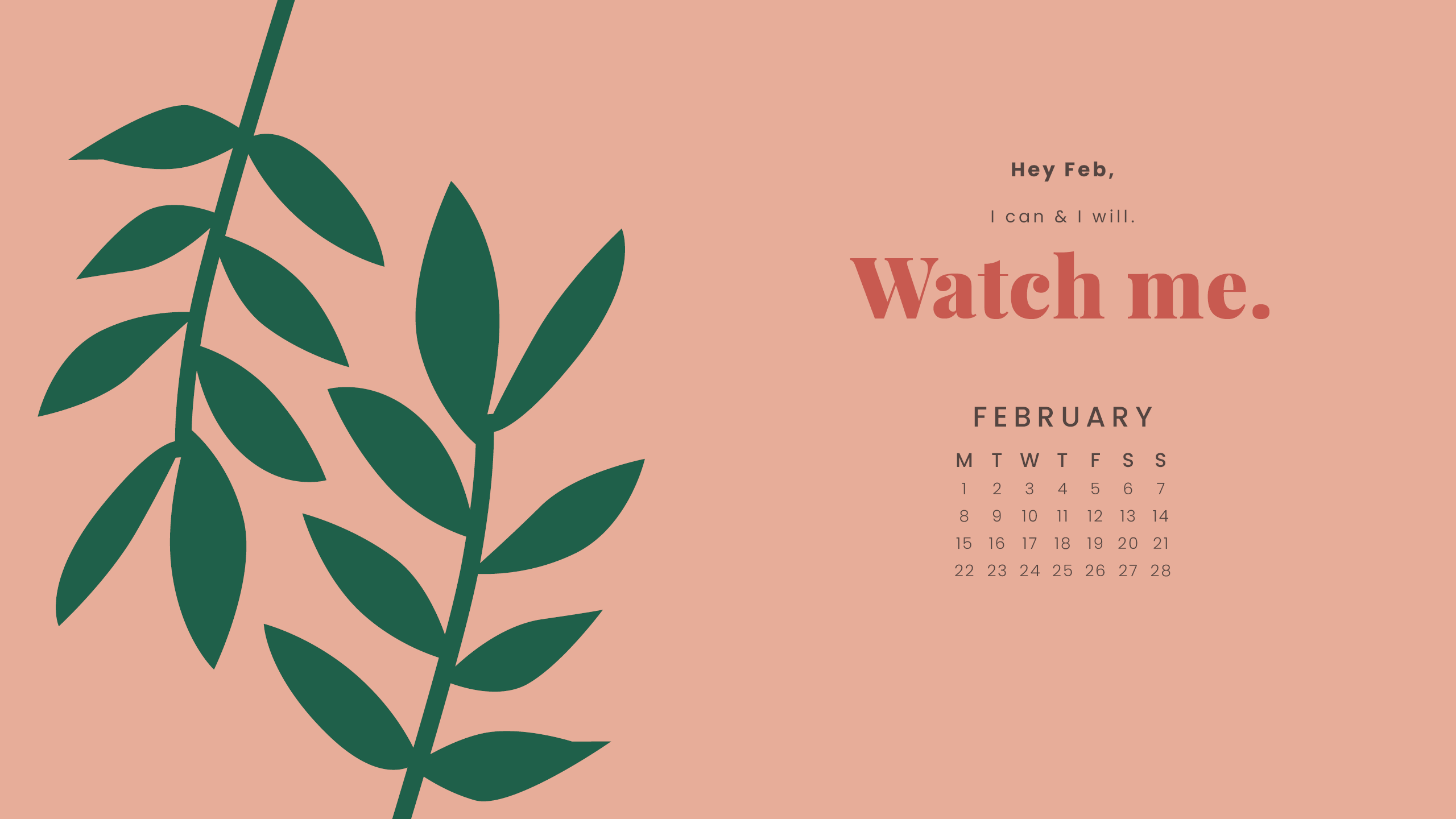 February 2021 Calendar Desktop Wallpaper Image ID 9