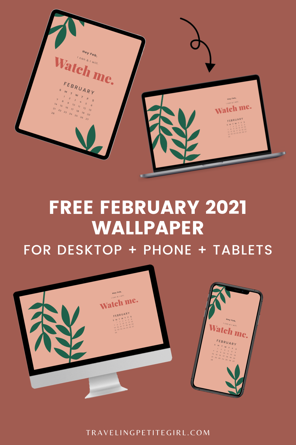 February 2021 Calendar-Free-download-desktop-phone-tablet